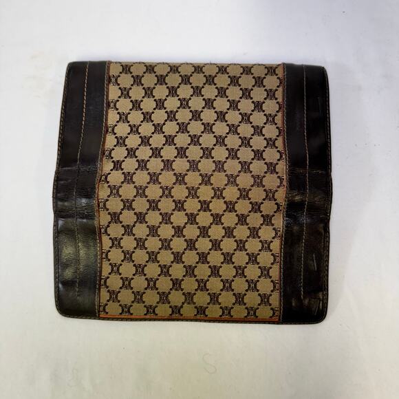 Celine Leather and fabric Monogram long wallet - Picture 4 of 12